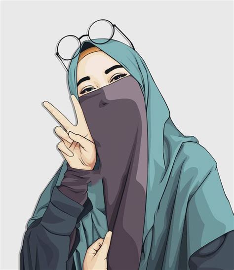 Memakai Cadar Wanita Muslimah Bercadar Kartun Top 100 Gambar Kartun Wanita Berhijab Keren Dan
