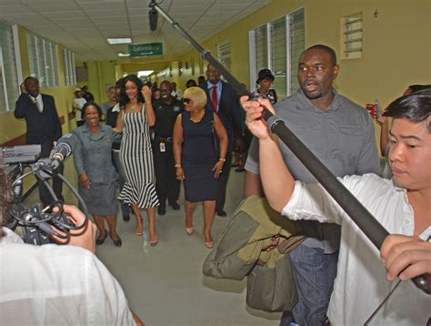 Rihanna Visiting Queen Elizabeth Hospital In Barbados November 2014