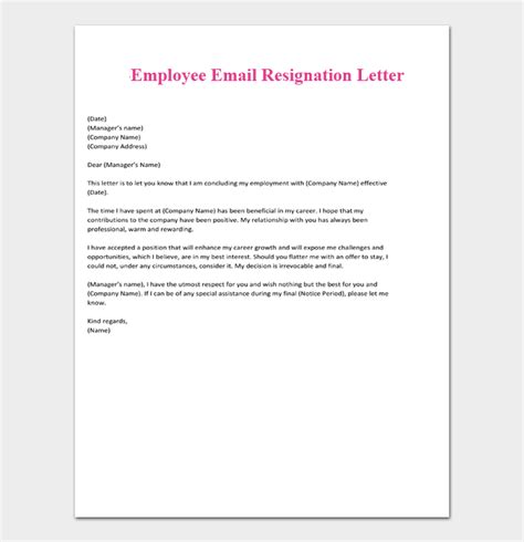 How To Write A Resignation Letter Template With 19 Examples