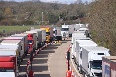 Operation Brock Dramatic Photos Show Extent Of M20 Traffic Chaos As Dover Brought To A