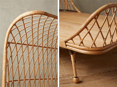 Yaaas Anthropologie Curved Rattan Bed Takes My Boho Breath Away