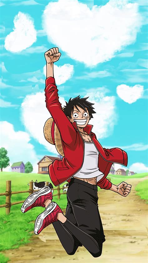 Luffy Jumping For Joy Film Manga Anime Manga All Anime Anime Art