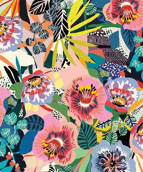 Summer Garden • Bold Whimsical Floral Wallpaper • Milton And King