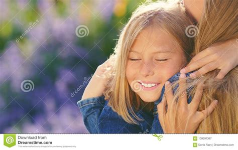 Hugging Mother And Daughter Stock Image Image Of Happy Adult 109591367