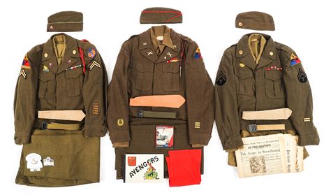 At Auction Wwii Us Army Armored Division And Usaaf Uniforms