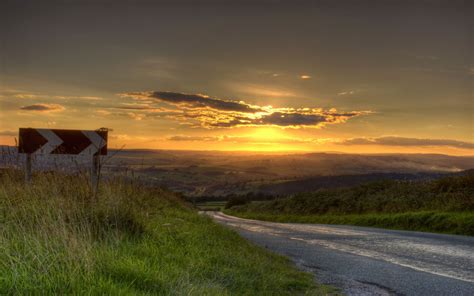 Country Road Sunset Free Desktop Wallpapers For Widescreen Hd And Mobile