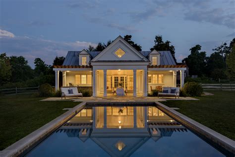 Pool House In The Country Farmhouse Pool New York By Crisp