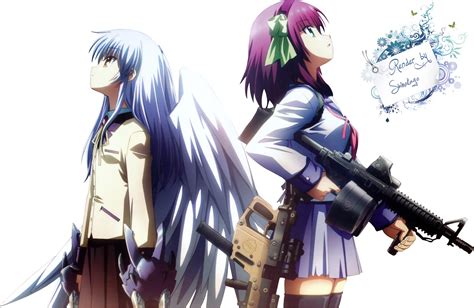 Download Angel Beats Anime No Sekai Angel Beats Kanade And Yuri