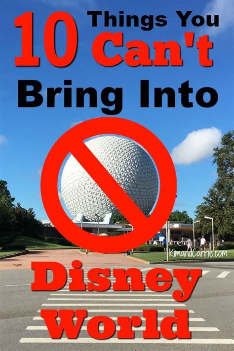 According to disney's official website, here's disney's policy on bringing outside food into theme parks and disney resort hotels: 10 Things You Can't Bring Into Disney | Disney world tips ...