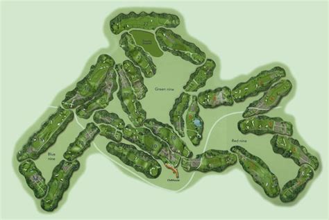 Course Layout St Georges Hill Golf Club
