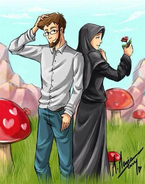 Kartun Married Islamic Couple Cartoon Jagodooowa