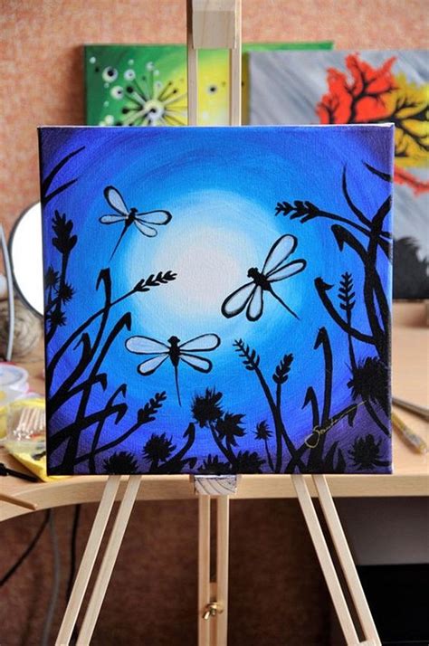 Easy Acrylic Painting Ideas For Beginners On Canvas Step By Step