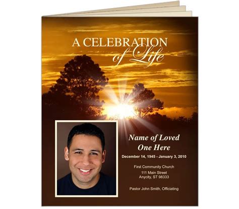 Funeral Mass Booklet Template Free Download Facit Coloring Templates