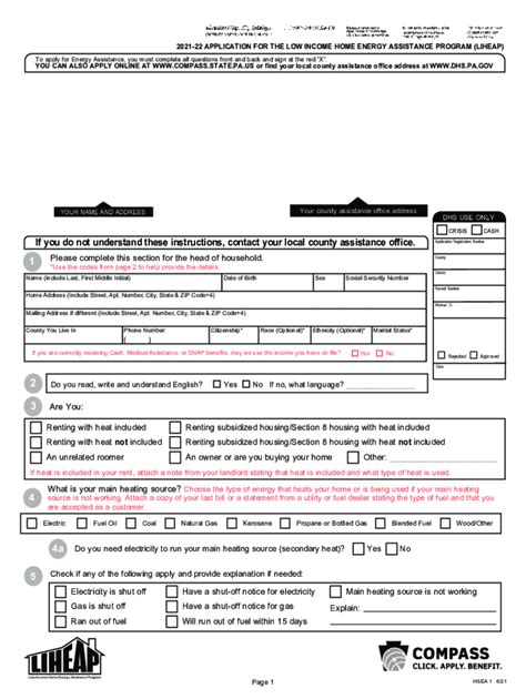 Form Pa Hsea Fill Online Printable Fillable Blank