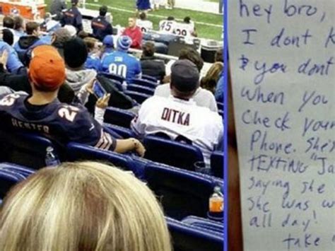 Football Fan Warns Another Of Potentially Cheating Wife