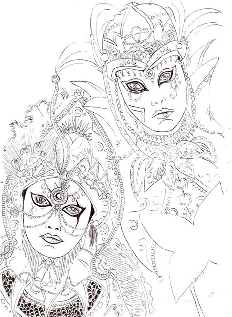 We respect your privacy and you may unsubscribe at any time. Art Therapy coloring page Italy : The Venice carnival 1