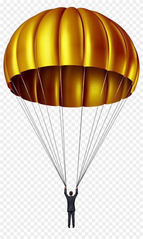 Parachute Clipart Red Parachute Gold Parachute Hd Png Download