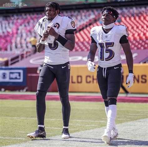 Lamar Jackson And Marquise Brown Nfl Football Pictures Baltimore