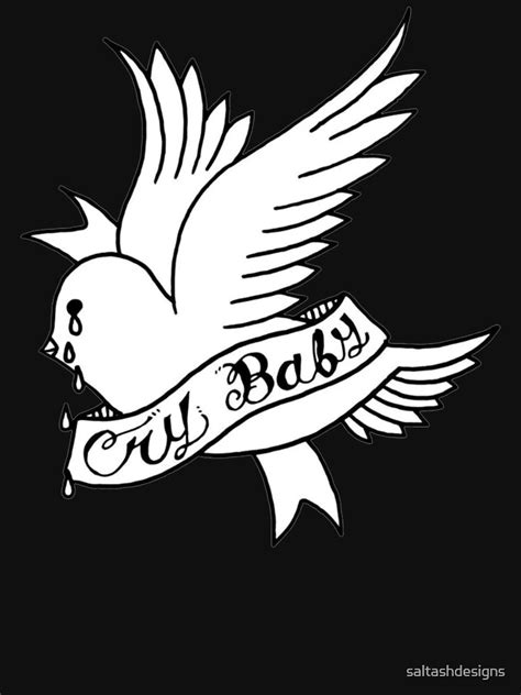 Lil Peep Cry Baby Bird Holding Banner T Shirt For Sale By