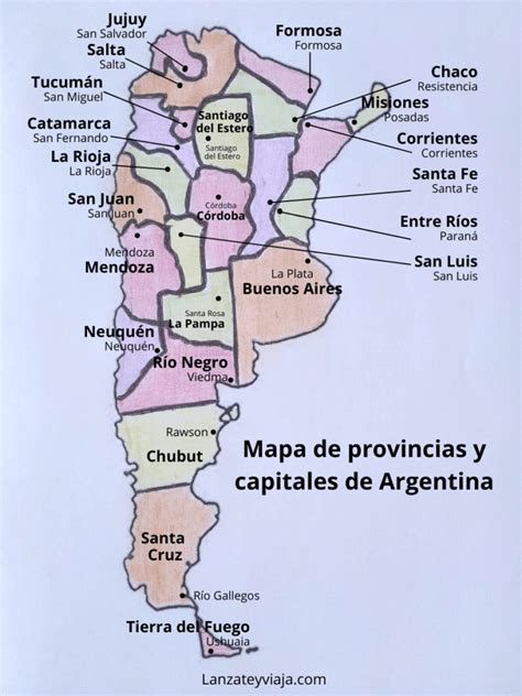 Lista De Provincias Y Capitales De Argentina【apréndetelas Todas】