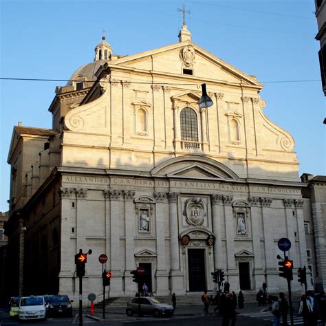 Italian Baroque Architecture The Facade Of Church Of The Gesù Rome