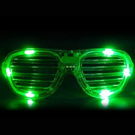 Green Led Shutter Glasses Light Up Sunglasses Shutter Glasses