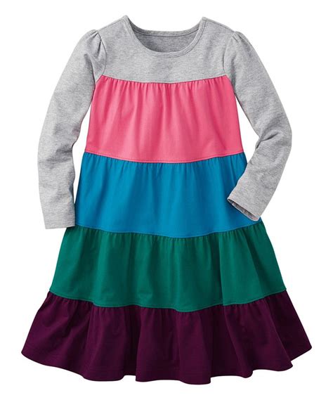 Rainbow Color Block Twirl Girl Dress Infant Kids And Tween Girls