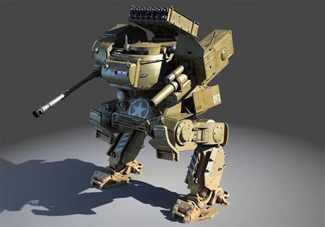 Usa Mech Tank 3d Model Robot Concept Art Weapon Concept Art Robot Art
