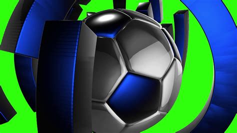 Football Animated 1080p Green Screen Royalty Free Youtube