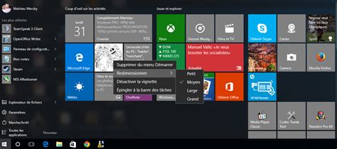 Windows 10 Personnalisez Le Menu Démarrer