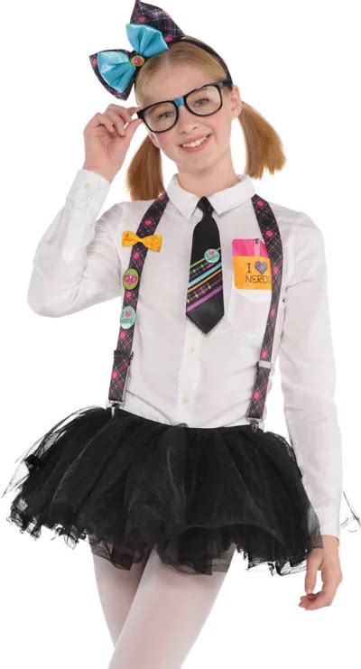 In The Official Online Store Nerd Geek Glasses Bow Tie Suspenders Kit Set Nerdy Adult Halloween