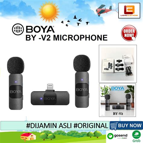 Promo Boya By V2 Ultra Compact 24ghz Wireless Microphone For Ios