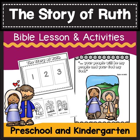 Ruth Bible Story Lesson Sunday School Bible Lesson Kids Craft Kids