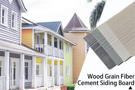 Non Asbestos Factory Price Wooden Grain Fiber Cement Siding Panel