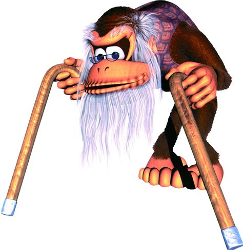 This Pops Out Of The Barrel Donkey Kong Country 2 Cranky Kong Clipart