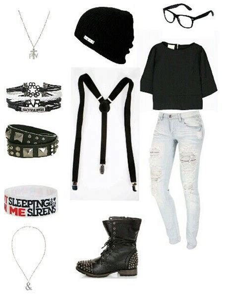 Cute And Simple Emo Outfit For School Emofashion In 2020 Outfits