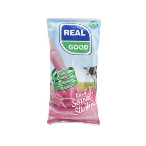 Real Good Milk Uht Ml Strawberry Tfa Indonesia Distribution Hub