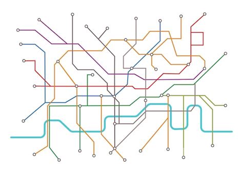 Premium Vector London Underground Map