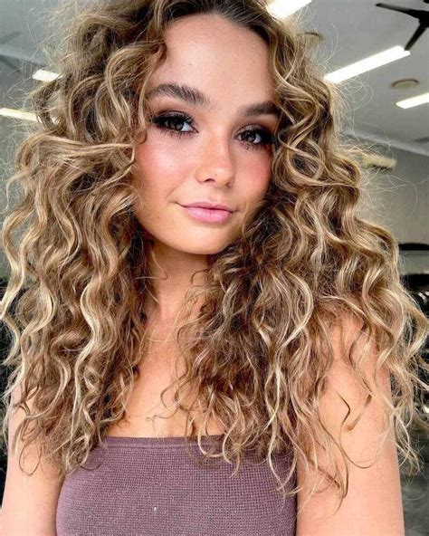 Balayage On Naturally Curly Hair Home Interior Design