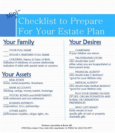 Mini Checklist For Estate Planning Lastwill Lastwillandtestament