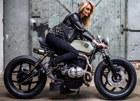 Pin By Kevin Mai On Cool Women Cafe Racer Girl Cafe Racer Bikes Bmw Motorcycles