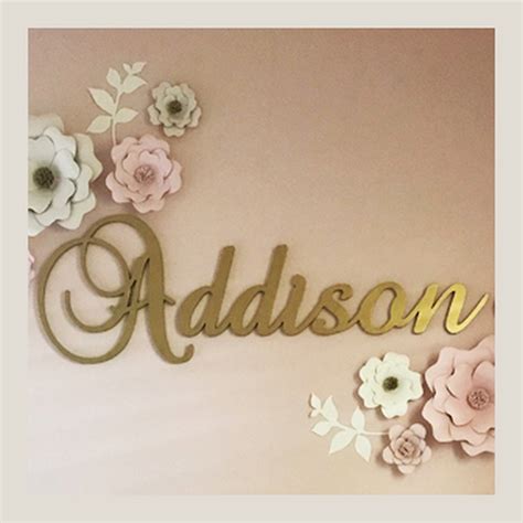Personalized Wooden Name Sign Wall Plaque Thickness 12 Inch 12 15