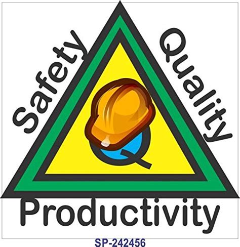 Signageshop Sp 243656 Safety Quality Productivity Poster