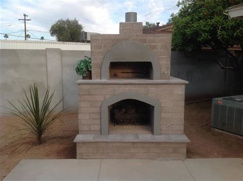 An outdoor fireplace is typically a place for building fires outside of a home. outside fireplace with pizza oven - Google Search | Backyard fireplace patio, Backyard fireplace ...