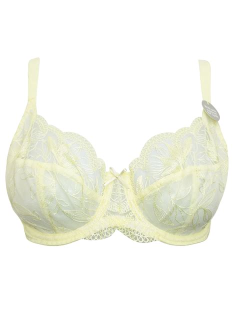 George G3orge Lemon Floral Lace Underwired Full Cup Bra Size 38