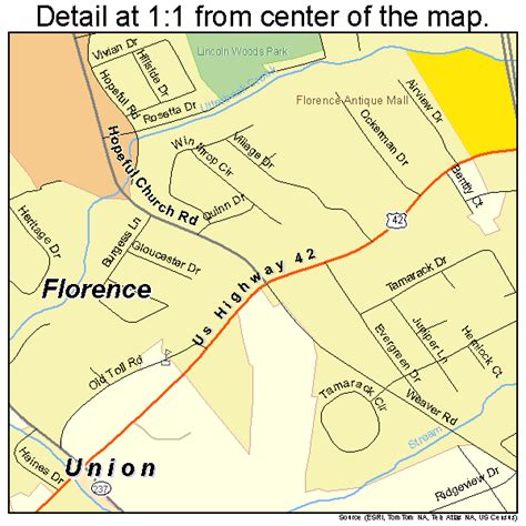Florence Kentucky Street Map 2127982
