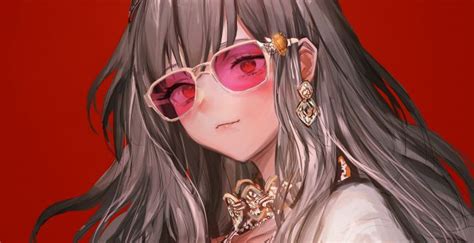 Wallpaper Sunglasses Anime Girl Artwork Beautiful Desktop Wallpaper