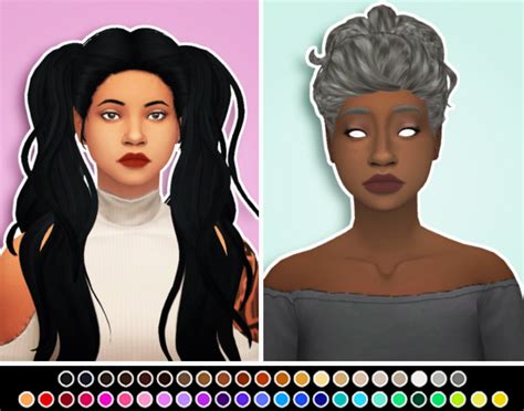 My Sims 4 Blog Newsea Hair Retexture For Females By Ddeathflower