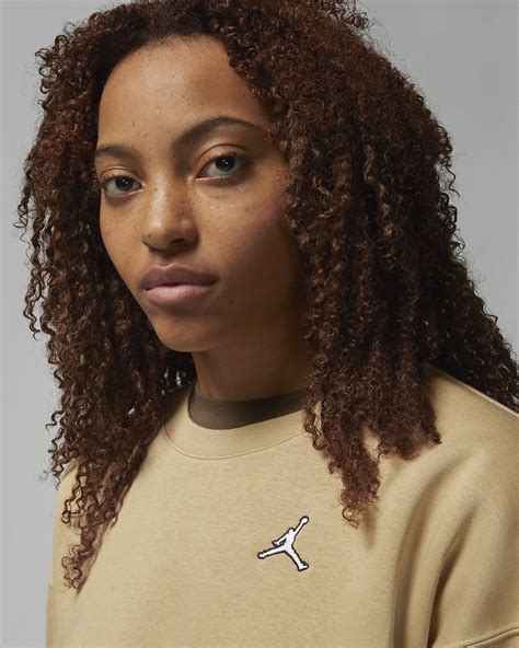 Jordan Brooklyn Womens Fleece Crew Neck Sweatshirt Nike Id