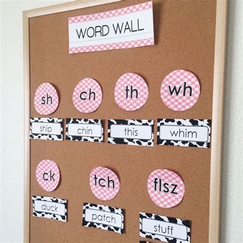 How Stinkin Cute Is This Farm Themed Phonics Word Wall Do You